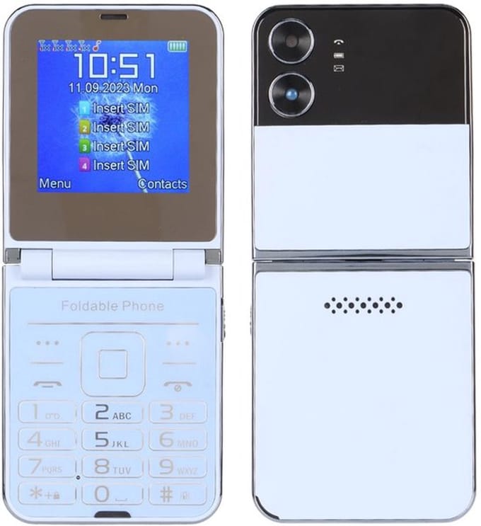 Mobiele telefoon voor senioren met 4 simkaarten