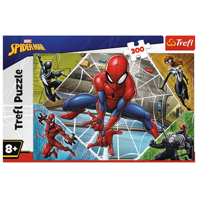 Trefl Spiderman legpuzzel 300 stukjes Marvel stripfiguren.