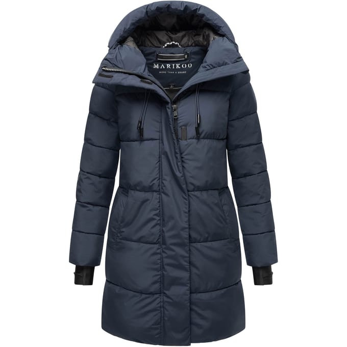 Marikoo dames winterjas met capuchon & fleecevoering – Kaituu