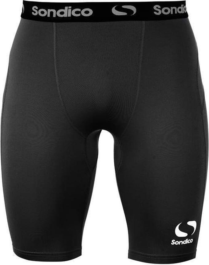 Sondico slidingshort - Lengte 23 cm - Heren - Zwart/Wit - maat XL