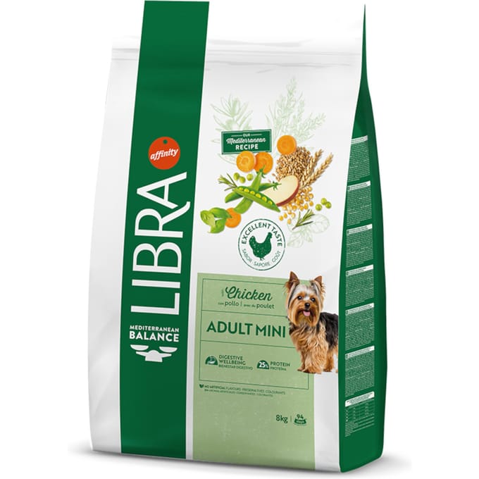 Dubbelpak: 2x8kg Libra Dog Mini Droog hondenvoer met kip