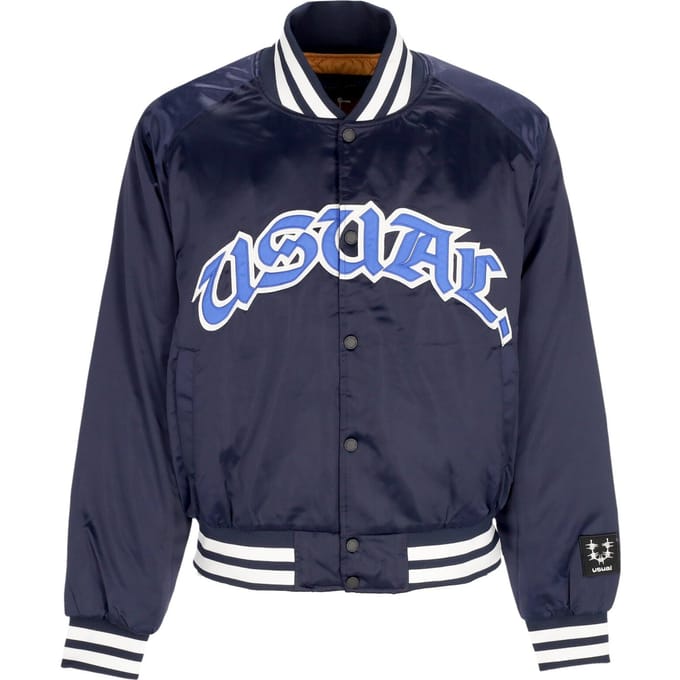 Stadionjack Blauw herenbomberjack