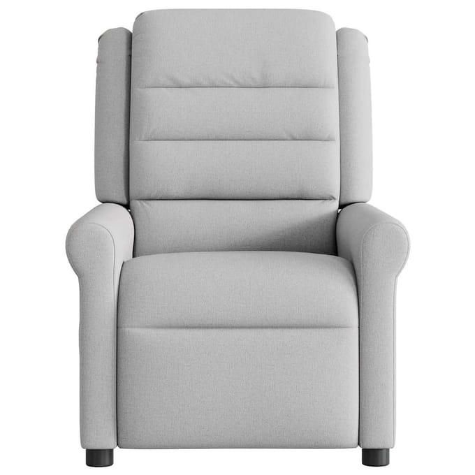 vidaXL - Fauteuil - verstelbaar - stof - wolk - grijs