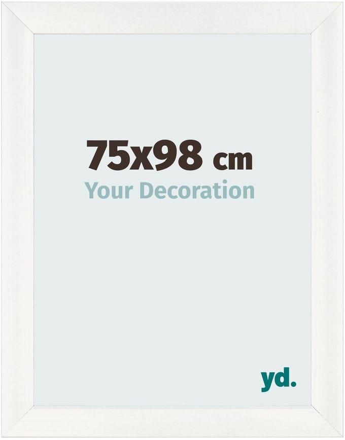Your Decoration - Fotolijst 75x98 cm - MDF - Wit Geveegd - Pisa