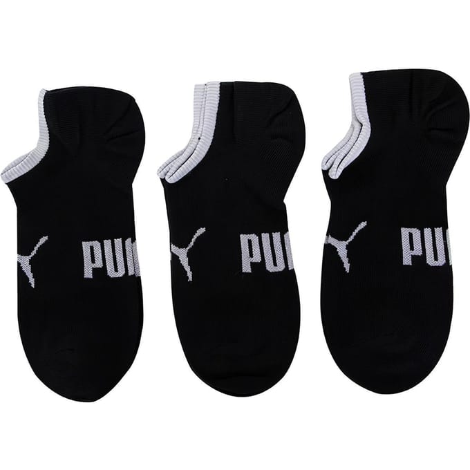PUMA Enkelsokken Unisex 3-pack Zwart 935111-02 39-42 white