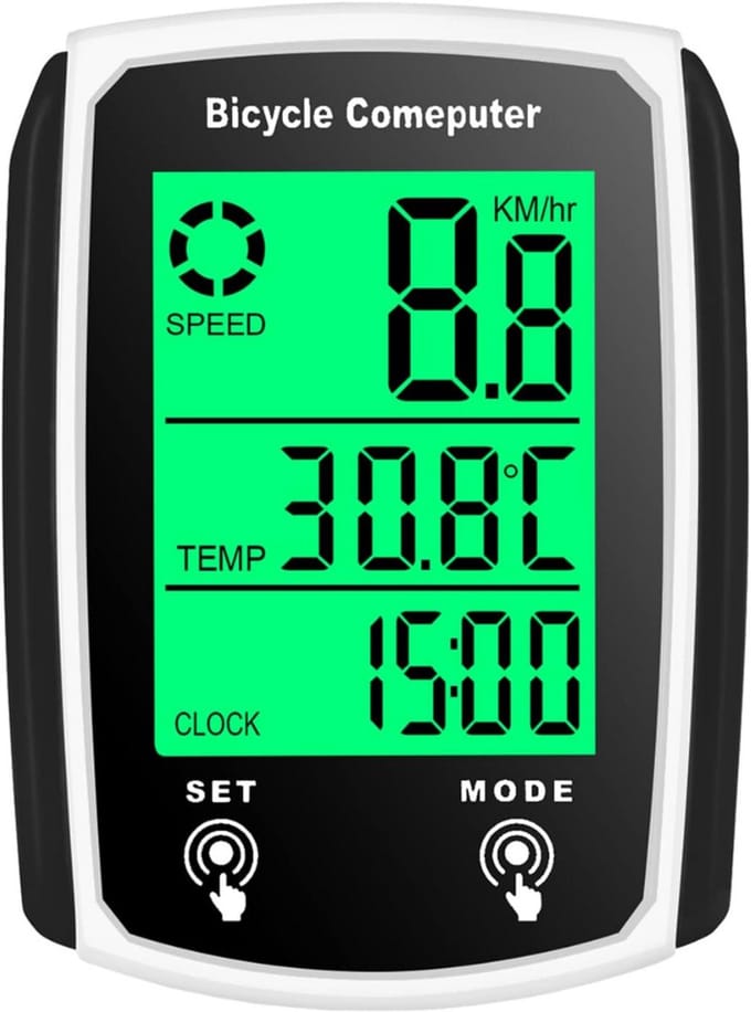 MKSS® Fietsmeter - Snelheidsmeter - Bedrade fietscomputer