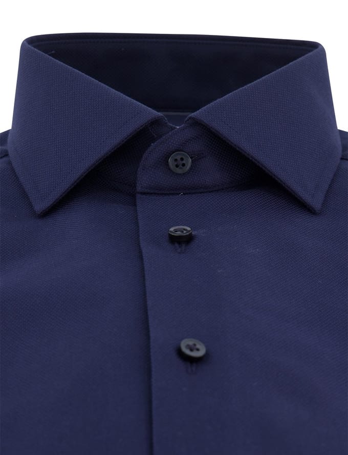 Overhemd Eterna 1863 donkerblauw modern fit