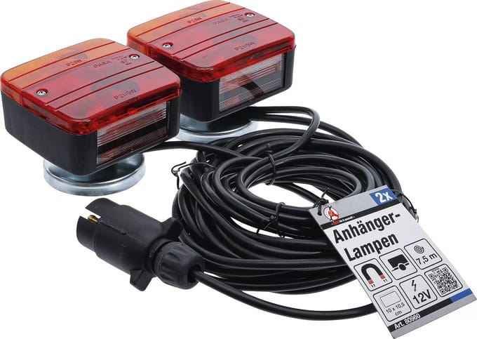 BGS Aanhanger achterlichtset magnetisch - 2 delig