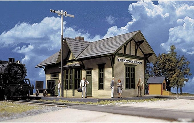 Model Station - Hobby Gebouw - Modelbouw - Plastic Bouwpakket - 16 cm - Meervoudig