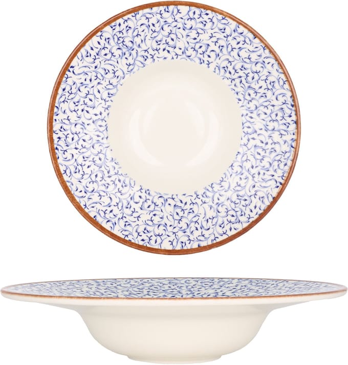 By Bone Pastabord - Edera - Porselein - 25 cm (400cc) - set van 2