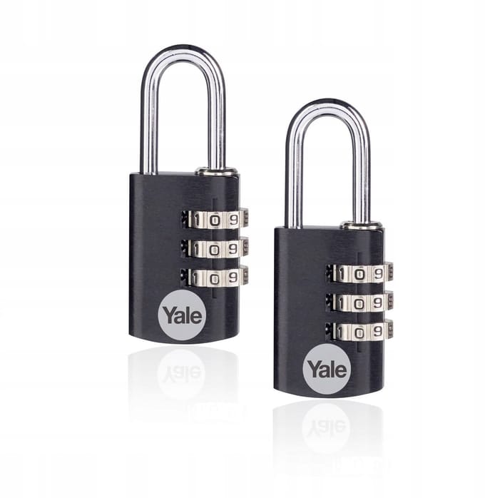 Yale cijferslot aluminium YE3CB/20/121/2/BK, 21mm
