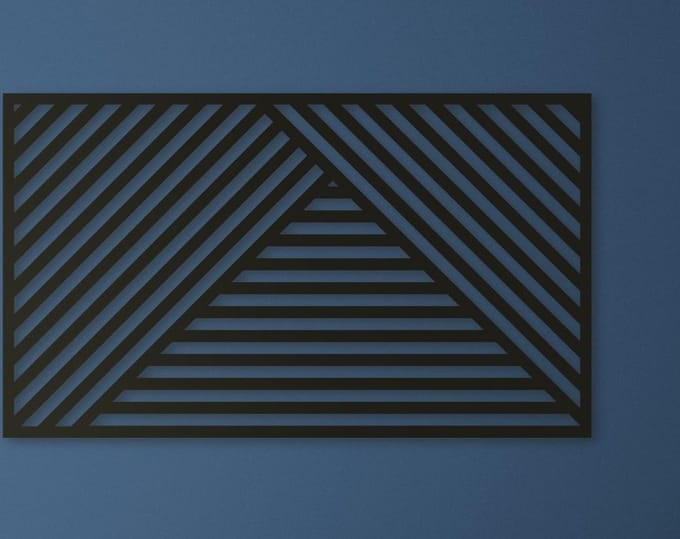 Wanddecoratie | Geometrisch luik 1 - L (35x60cm)