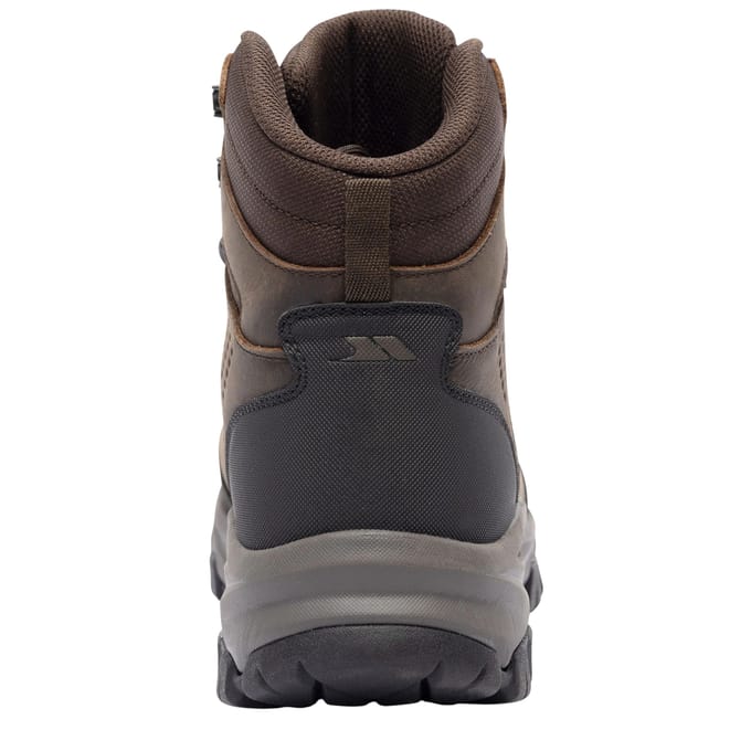 Trespass Heren Stride Leder Wandelschoenen (Donkerbruin)