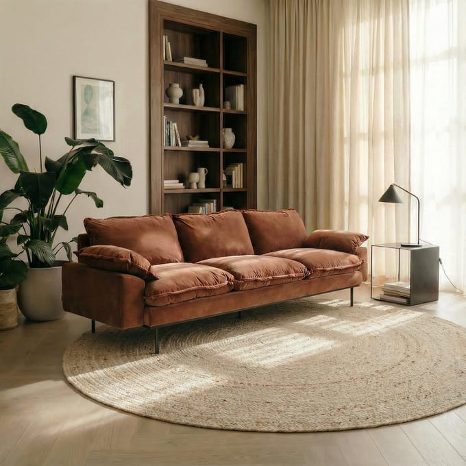 Rond wollen vloerkleed labyrint beige/ivoor gemeleerd 200 rond Mrcarpet