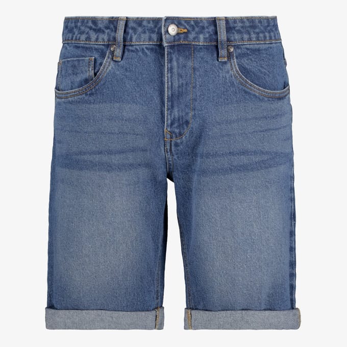Unsigned heren denim short donkerblauw - Maat S