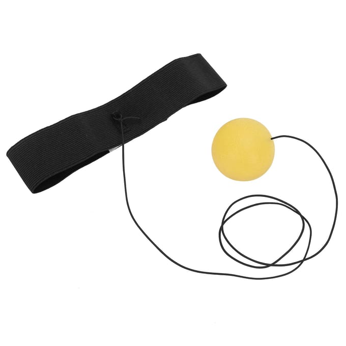 Professionele Boksen Reflexbal Reactiesnelheid Training Boksen Bal met HoofdbandGeel geel