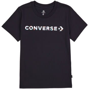 T-shirt Korte Mouw Converse Floral Logo Graphic