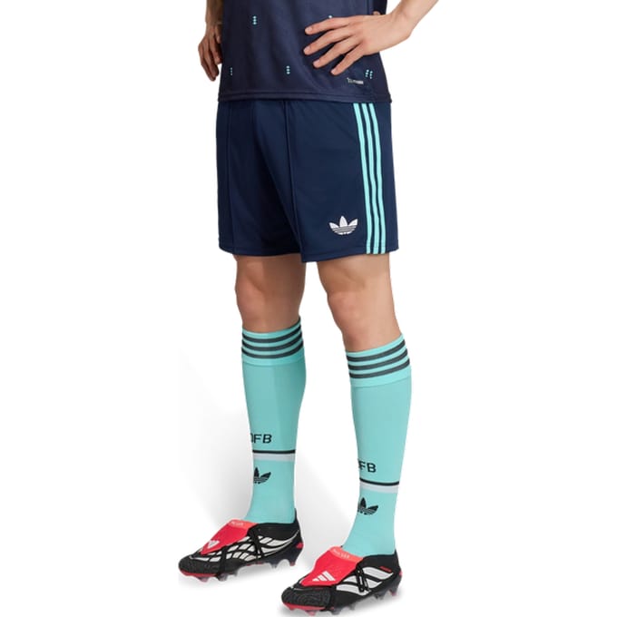 Adidas Germany Korte Broeken Heren - Blauw - Maat S - Poly Mesh