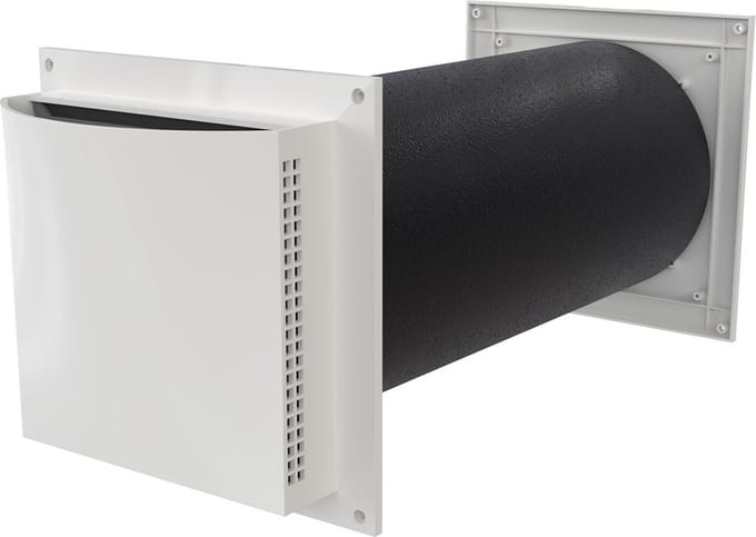 Muurdoorvoerset Aero 125dB compleet wit