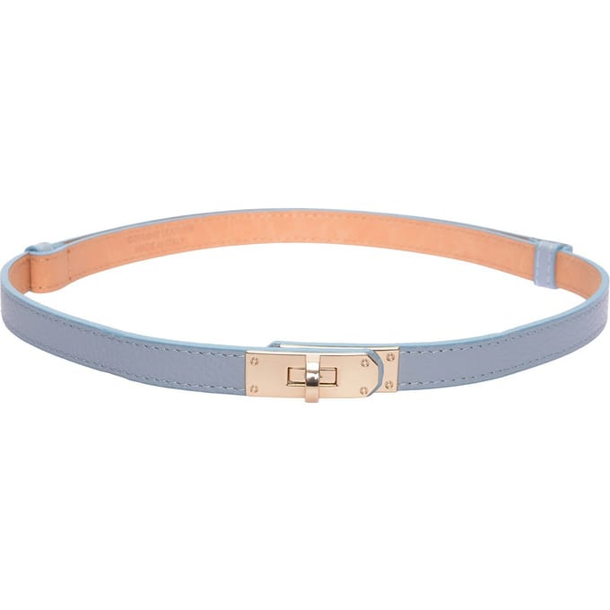 Isabella Rhea Turquoise Rundleer Riem