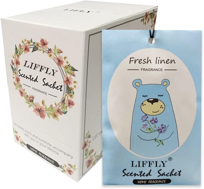 Geurzakjes Set - Linnen Geur - Kasten Verfrissen - Luxe Etherische Olie - 14 Stuks - Vers Linnen