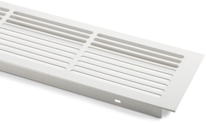 SOTECH Ventilatierooster Sleufperforatie Aluminium 500 x 86 mm Wit gelakt