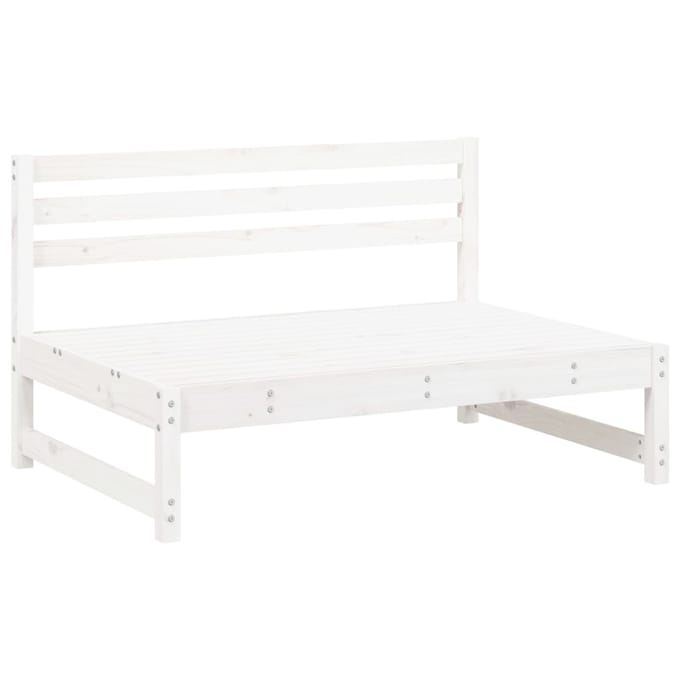 vidaXL - 6-delige - Loungeset - massief - grenenhout - wit