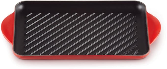 Le Creuset Grillplaat Tradition - Kersenrood - 32 x 22cm