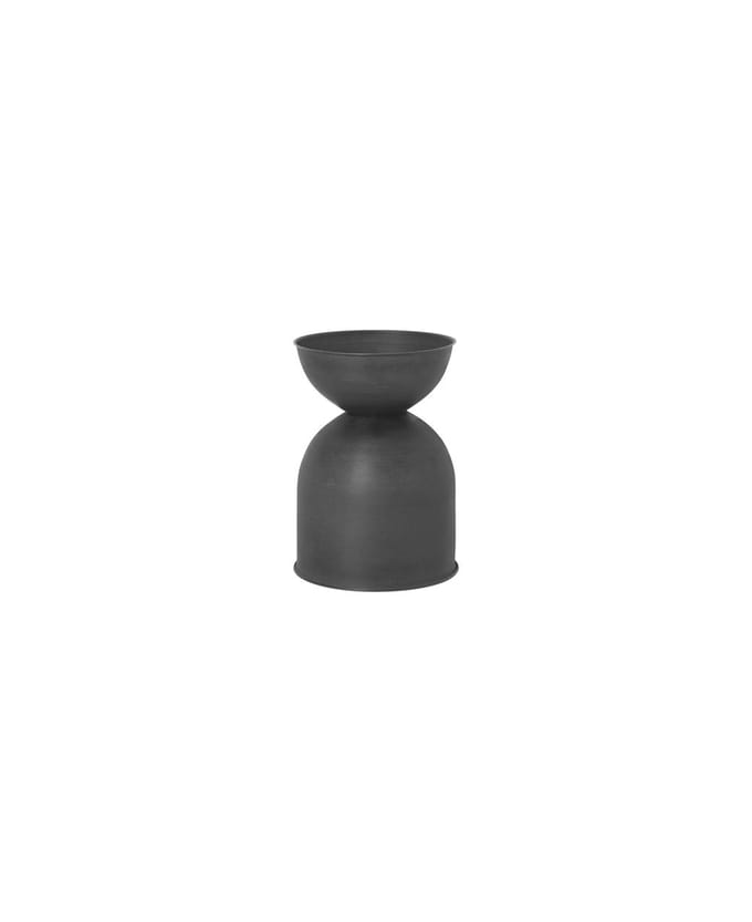 Ferm Living - Hourglass Bloempot - S - zwart