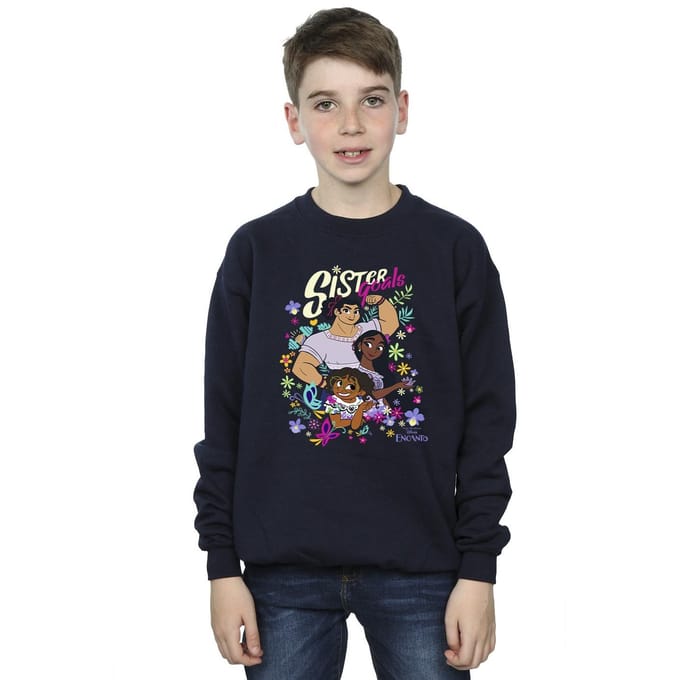 Disney Jongens Encanto Zuster Doelen Sweatshirt (Marineblauw)