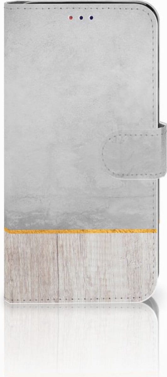 Samsung Galaxy A10 Book Style Case Wood Concrete