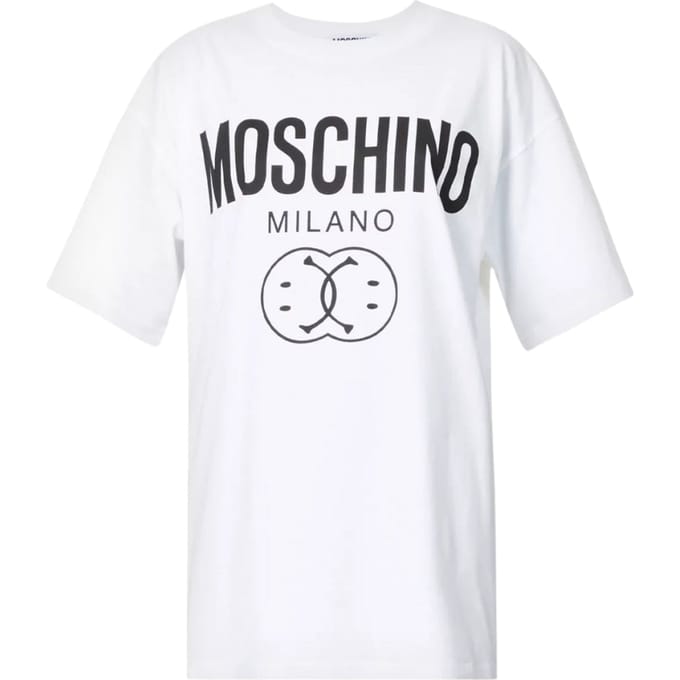 Moschino Double Smiley Wit T-shirt