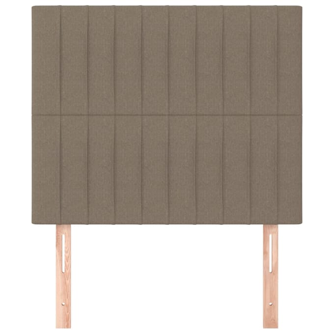 vidaXL - Hoofdbord - taupe - 90x5x118/128 - cm - Stof