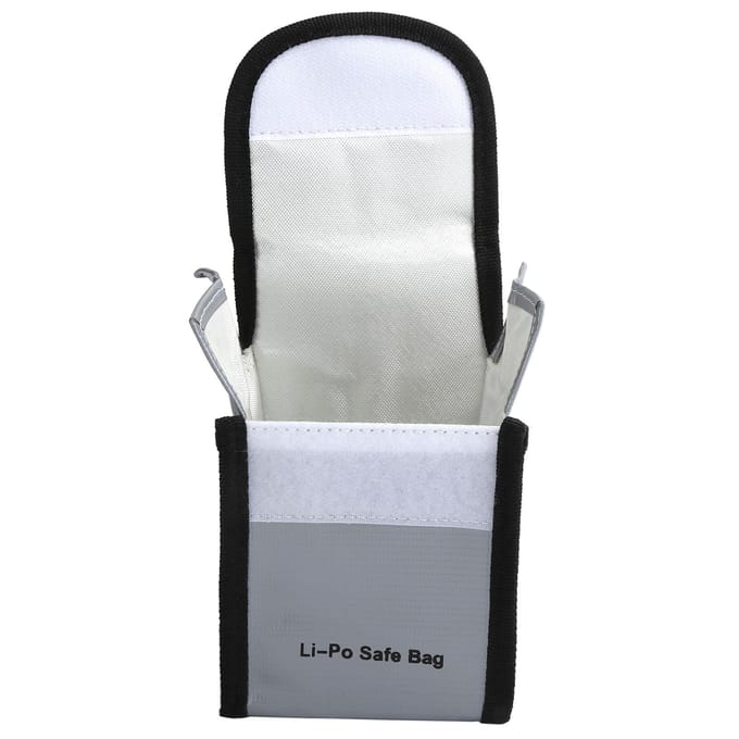 Li-Po Safe Bag Draagbare brandwerende waterdichte documenten Geld waardevolle spullen opbergtas gray