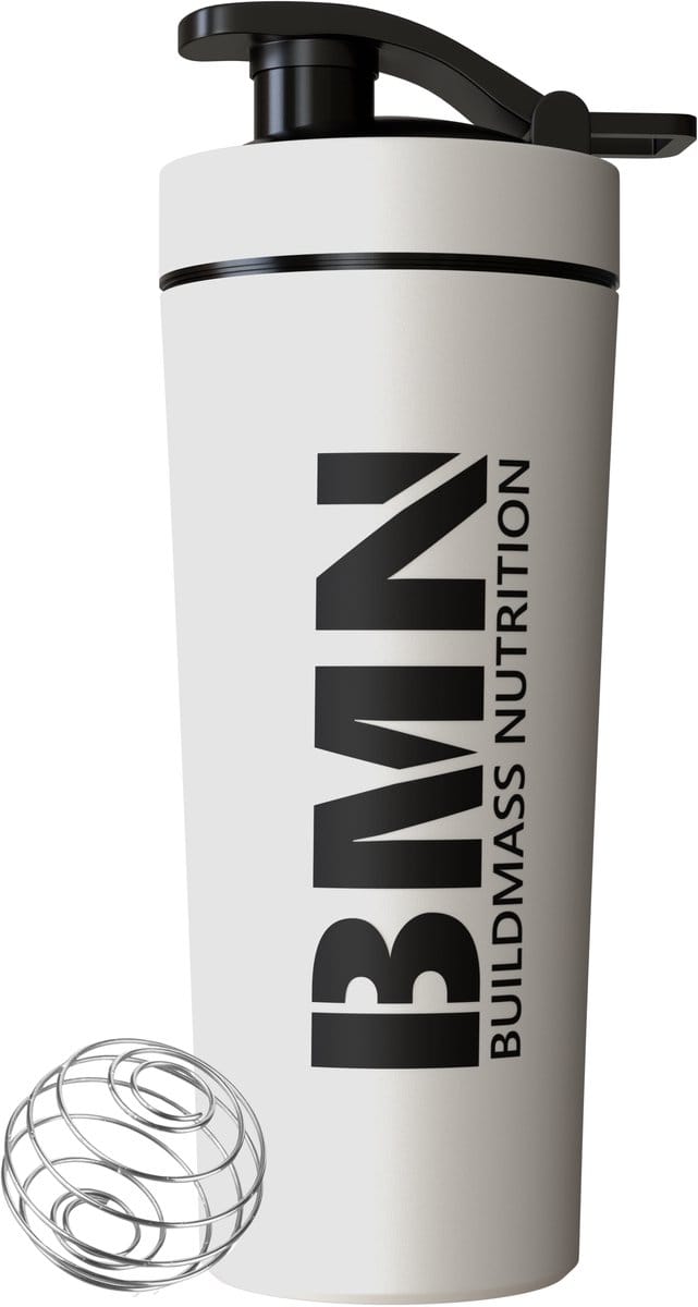 BMN® Premium RVS Shakebeker – Eiwit & Proteïne Shaker - Shakebekers – BPA Vrij – 740 ML – Wit