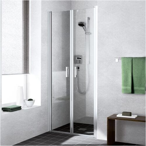 Kermi Liga double swing door 90 cm for shower place LIPTD093201AK