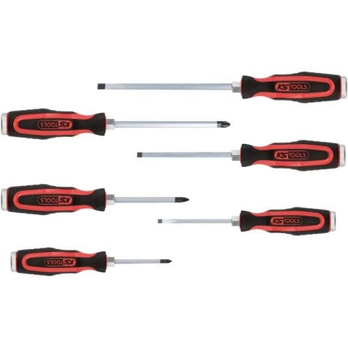 KS Tools Ergotorque Serie - Schroevendraaier Set - 6-delig - Met Bescherming