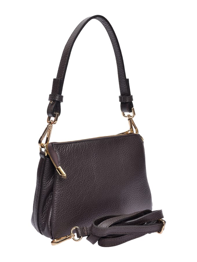 Luisa Vannini Bordeauxrood Rundleer Tas