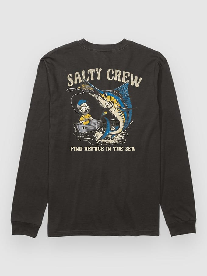 Salty Crew Big Bill Kids Longsleeve T-Shirt zwart