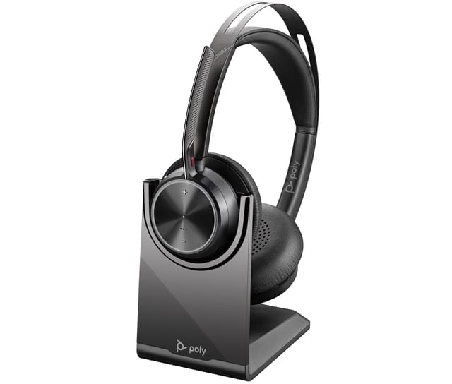 HP Poly Voyager Focus 2 On Ear headset Bluetooth Stereo Zwart Noise Cancelling Headset Computer