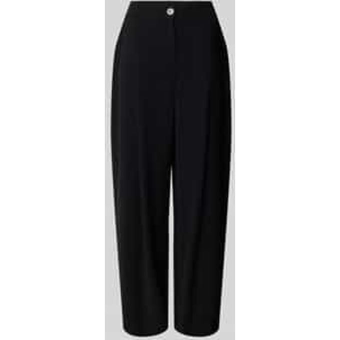 Relaxed fit broek met bandplooien