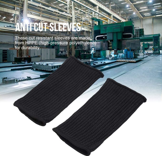 Cut Resistant Sleeves, 1 Pair Cut Resistant Sleeves Anti-cut Armguard Cutting Crab Protection, default