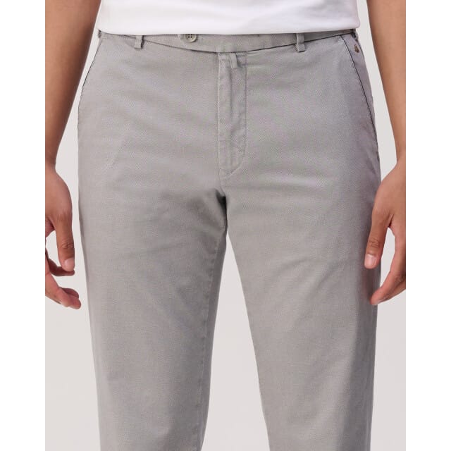 Meyer Broek New York Fine Pima Cotton Satin Kapok Subtle Texture Pattern Licht Grijs / male