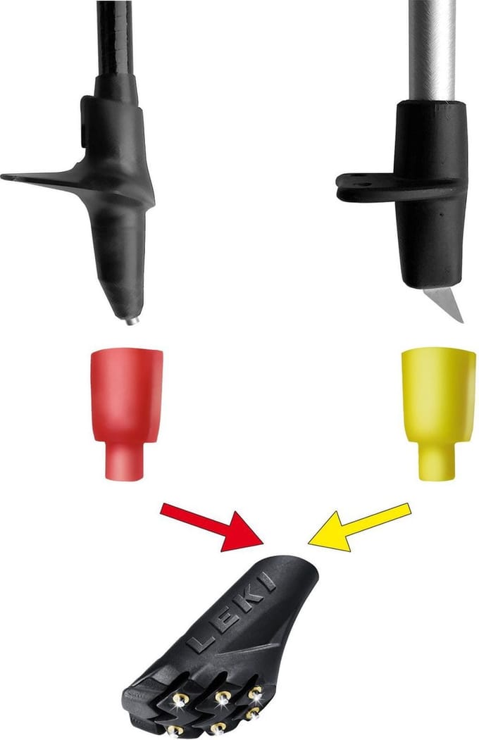 LEKI Silent Spike Pad stock accessoires multi zwart