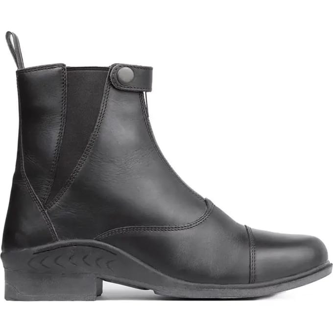 Horze Rose Lederen Jodphurs met Rits Vooraan, Black, 41