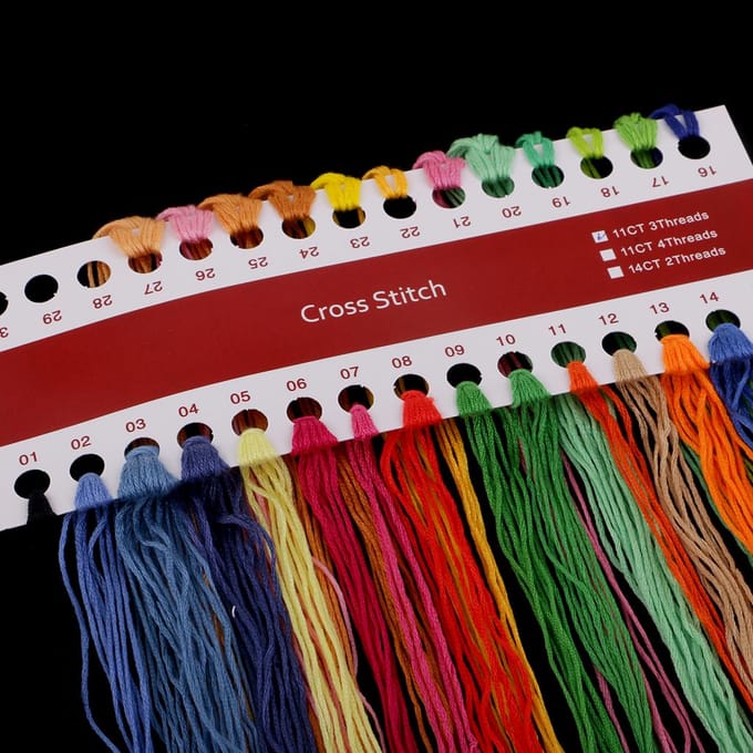 Kleurrijke Kat Borduurpatroon Patroon Needlecaft Voor Beginner 11CT 32x42cm 32 x 42 cm blue