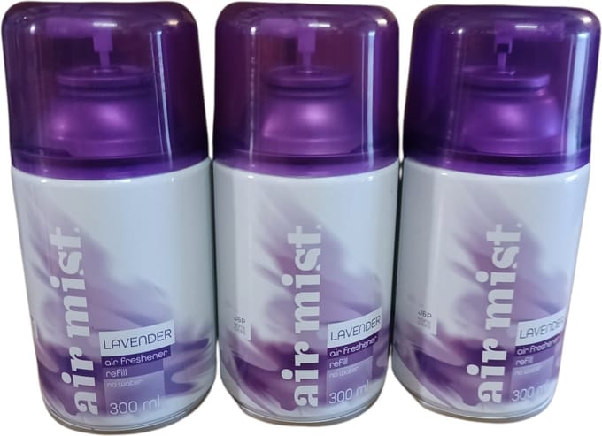 Air Mist Freshmatic Automatische Spray - Luchtverfrisser - Lavendel -  3x Navulling