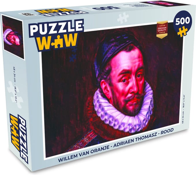 Puzzel Willem van Oranje - Adriaen Thomasz - Rood - Legpuzzel - Puzzel 500 stukjes