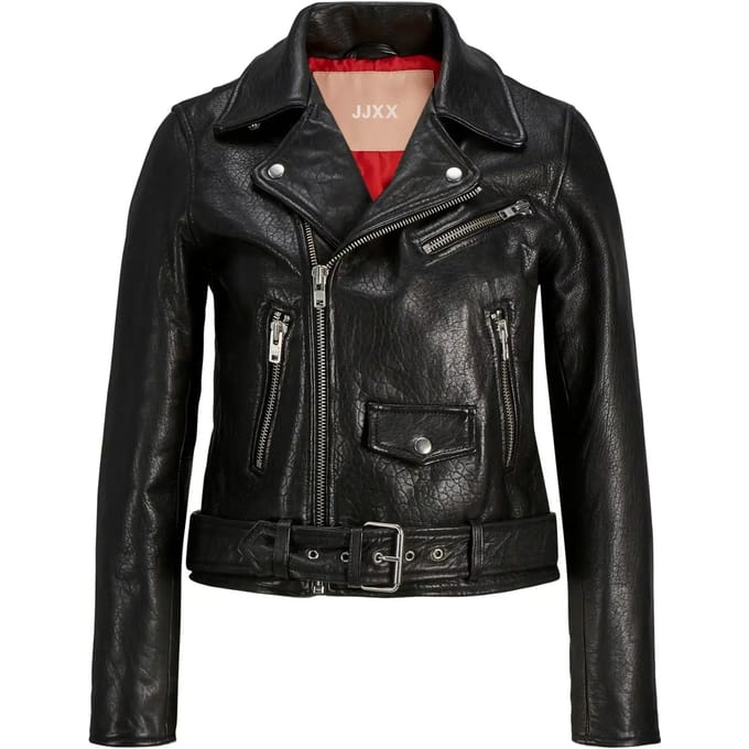 Leren jas voor vrouwen JJXX holly biker
