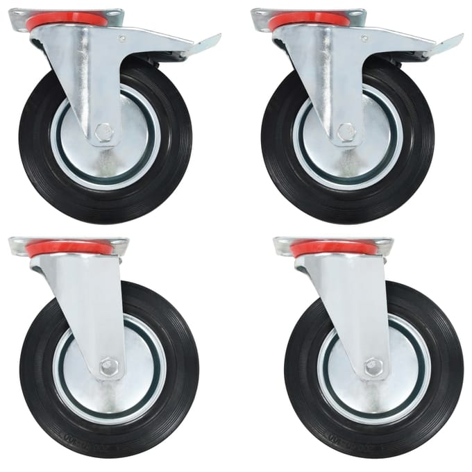 vidaXL - Zwenkwielen - 4 - st - 200 - mm